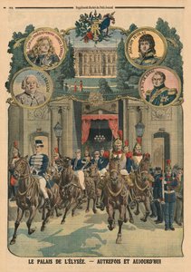 Het Elysee Paleis, vroeger en nu, achteromslag illustratie uit 